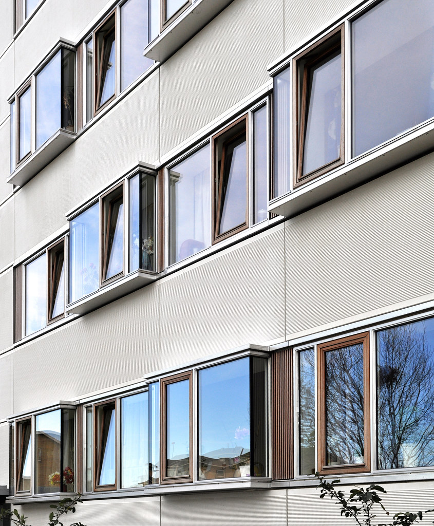 EAST FACADE. renovation of gyldenrisparken social housing - Openverse - seier+seier - by